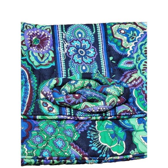 Vera Bradley Blue Rhapsody Print 2009 Retired Paisley Purse Vintage Designer - Picture 2 of 6